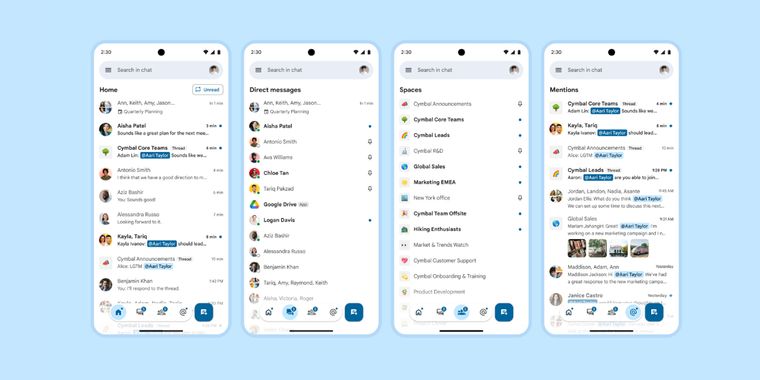 Google Chat unwraps major redesign on Android and iOS with enhanced features