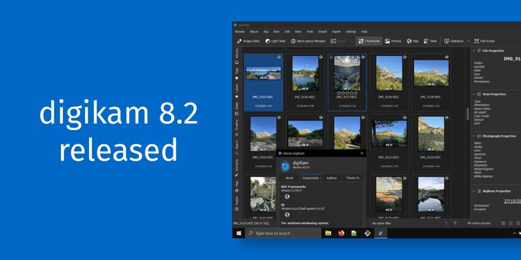 digiKam 8.2 brings many bug fixes and enhancements, with auto-tags support coming for 2024