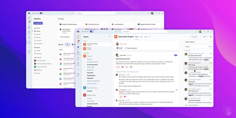 Microsoft Teams added OneDrive integration, advanced search features, and more