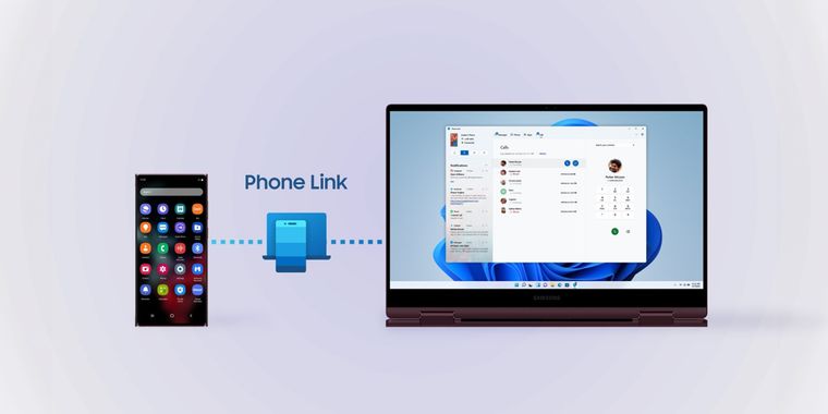Microsoft Copilot will be integrated into the Phone Link app for Galaxy Book 4 series