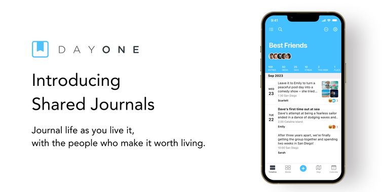 Journaling app Day One introduces 'Shared Journals' feature to safely share memories