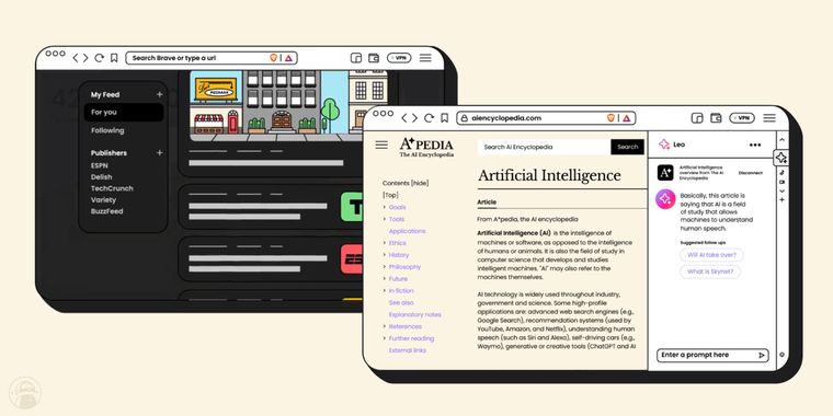 Brave updates its AI assistant Leo with Mixtral support and introduces Brave News redesign