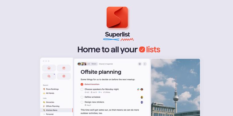 Superlist: a new project-centric task management app from the original Wunderlist creators