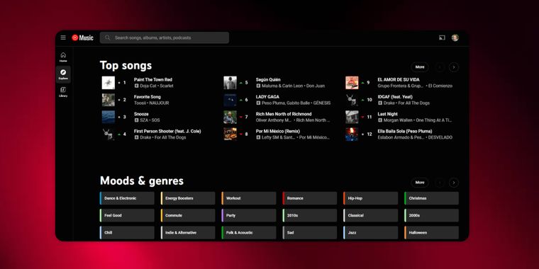 The YouTube Music web platform appears to be testing offline downloads on desktop version