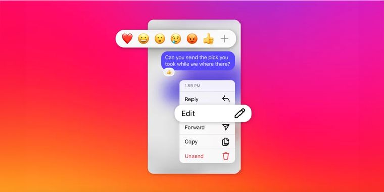 Instagram now enables you to edit sent Direct Messages, Pin Chats to the top, and more