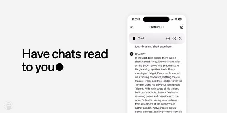 OpenAI introduces 'Read Aloud' feature in ChatGPT app, supporting 37 languages
