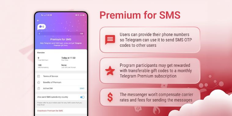 Telegram's new P2PL program offers premium subscriptions for exposing your phone number