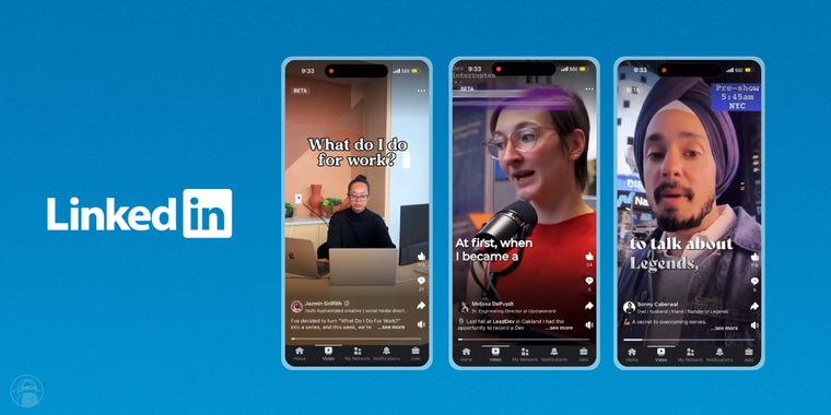 LinkedIn beta-tests a new TikTok-style vertical video feed under a dedicated video tab