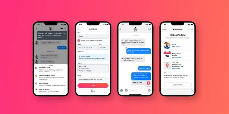 Tinder launches 'Share My Date', allowing users to share date plans for enhanced safety