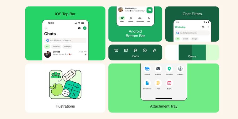 WhatsApp launches new UI redesign with 'darker dark mode', better attachment layout & more
