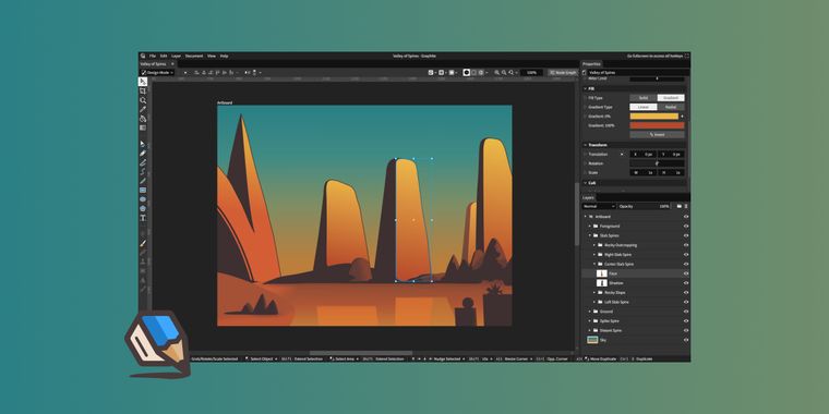 Vector graphics editor Graphite launches new grid overlay and improved snapping system