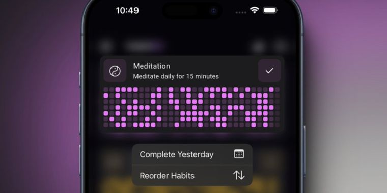 HabitKit 1.7.2 update brings efficiency and bug fixes