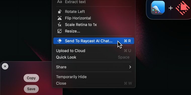 CleanShot announces partnership with Raycast