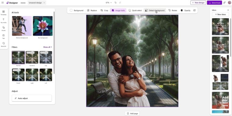 Microsoft Designer expands image size options and introduces new AI features