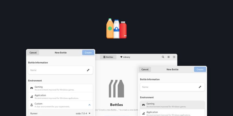 Bottles 51.12 released with Direct3D 8 support for running Windows apps and games on Linux