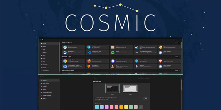 COSMIC adds inactive window styling, custom shortcuts, & more ahead of Alpha release