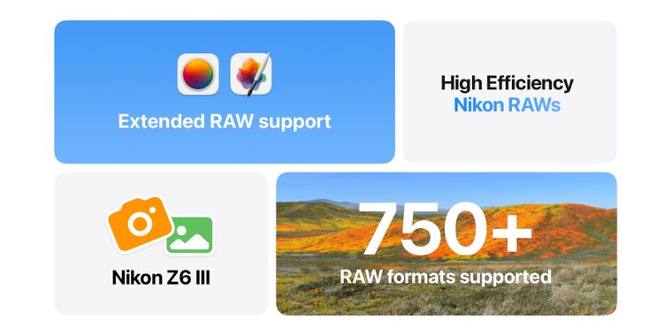 Photomator and Pixelmator Pro now support HE and HE* Nikon RAW formats and more
