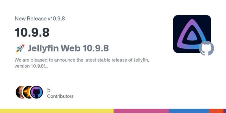 Jellyfin releases server/web Version 10.9.8 with critical bug fixes