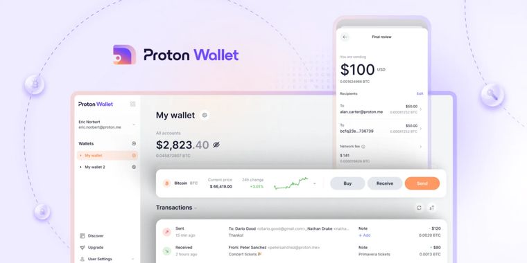 Proton launches self-custodial wallet for sending & receiving Bitcoin easily and securely