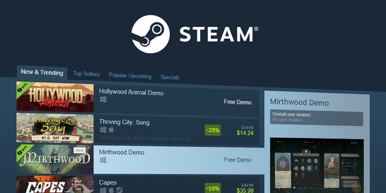 Valve launches an update for Steam demos, enhancing store pages, reviews, and demo alerts
