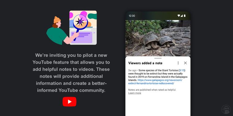 YouTube is currently testing its Community Notes feature among a select group of users