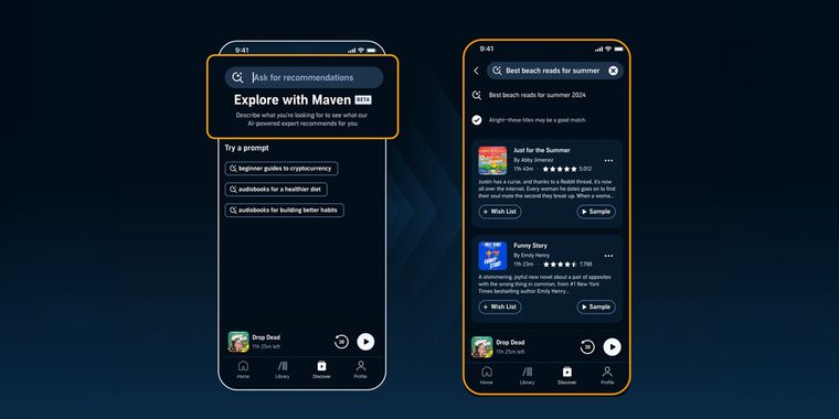Audible launches AI-powered Maven for audiobook searches and recommendations