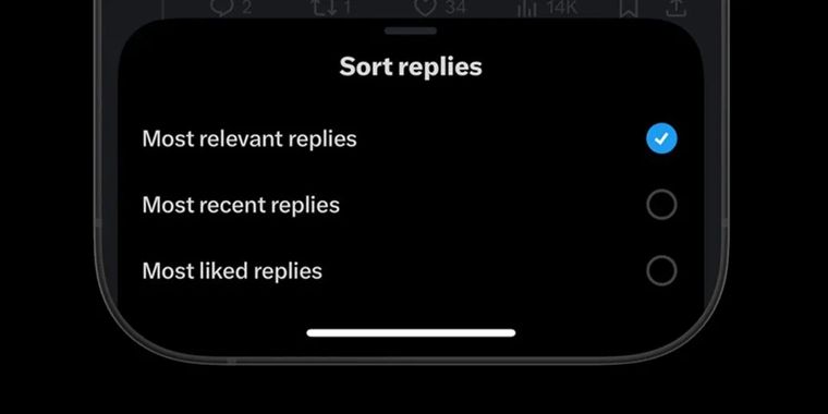 X introduces new reply sorting options that don’t rank blue check users higher