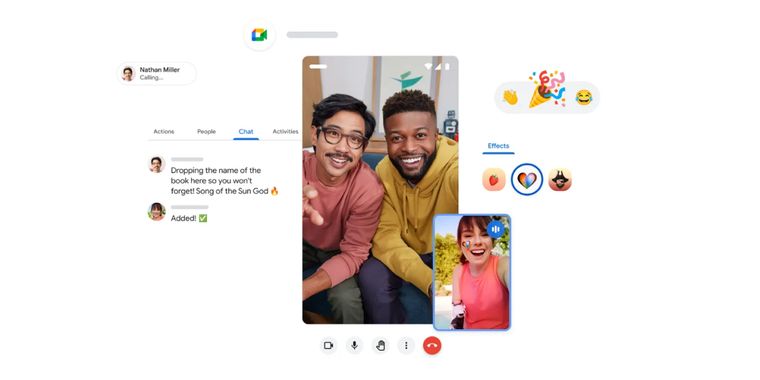 Google Meet for mobile gets a UI redesign, real-time chat, On-the-Go Mode & screen sharing