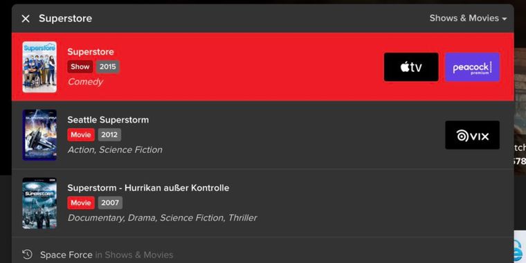 Trakt enhances website search functionality