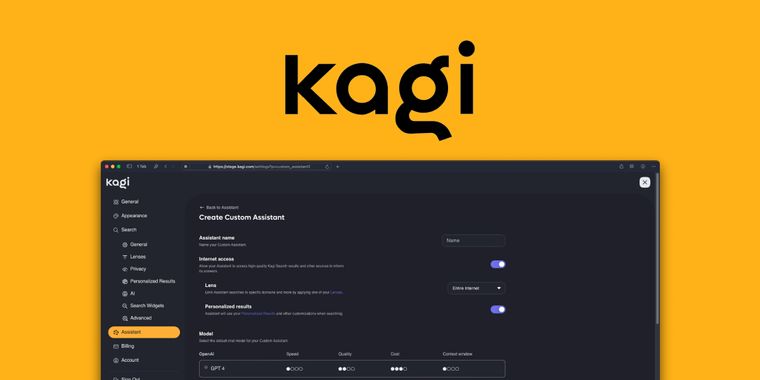 Search engine Kagi launches preview of enhanced AI Assistant with advanced features