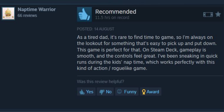 Steam adds new customer Review feature for Steam Deck