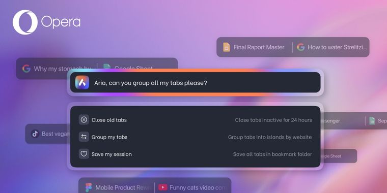 Opera introduces AI-powered tab commands for better tab management