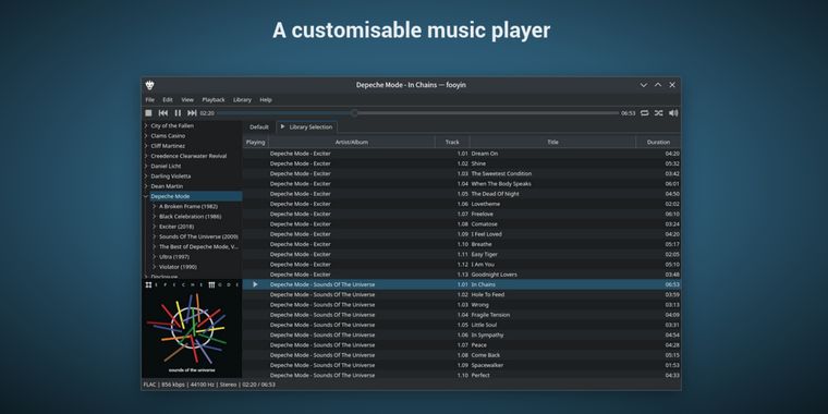 Fooyin v0.8.0 update brings ReplayGain support, scripting, and visualization features