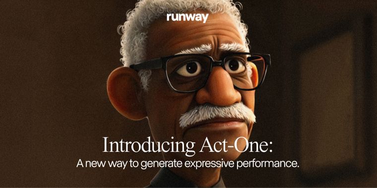 Runway unveils Act-One, a revolutionizing character animation within Gen-3 Alpha platform