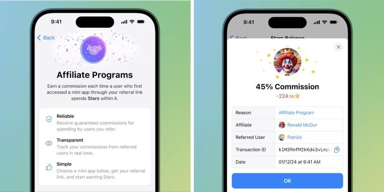 Telegram unveils affiliate programs, AI sticker search & creative collages in stories