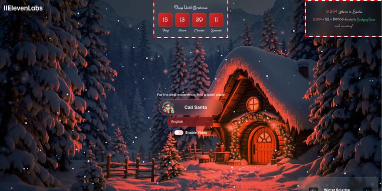 Chat with Santa and support a good cause: ElevenLabs launches AI Santa
