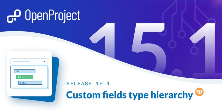 OpenProject 15.1 released with custom fields of type hierarchy, improved UI, and Zen mode
