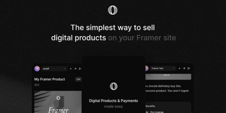 Polar plugin: the easiest way to sell digital product on Framer sites.