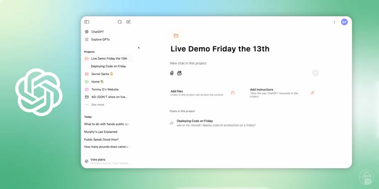 OpenAI launches ChatGPT Projects, a new organizational tool for your AI Chats and Files