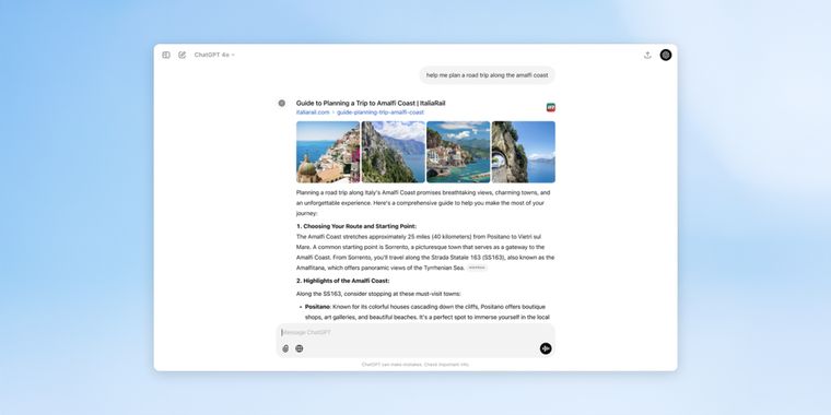 OpenAI expands ChatGPT search to all users with voice commands & rich media previews