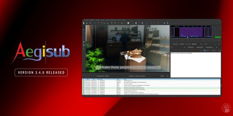 Aegisub 3.4.0 launches after a decade-long wait for a new version