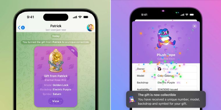 Telegram lastest update adds collectible gifts, improved search & third-party verification