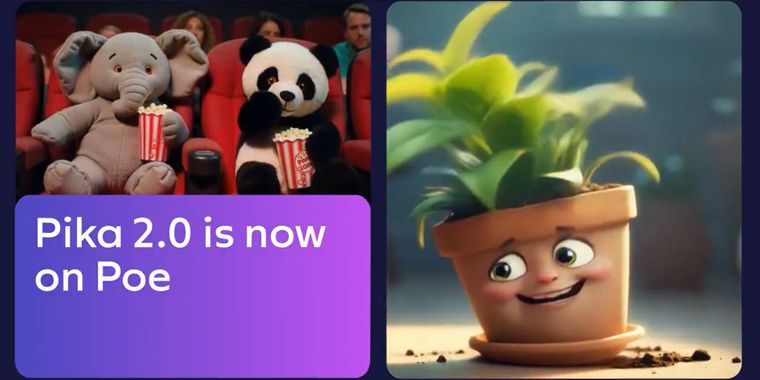 Poe introduces support for Pika 2.0 and Scene Ingredients