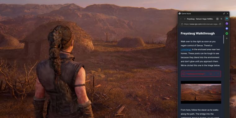 Microsoft launches game assist overlay for Windows 11, allowing in-game browsing with Edge