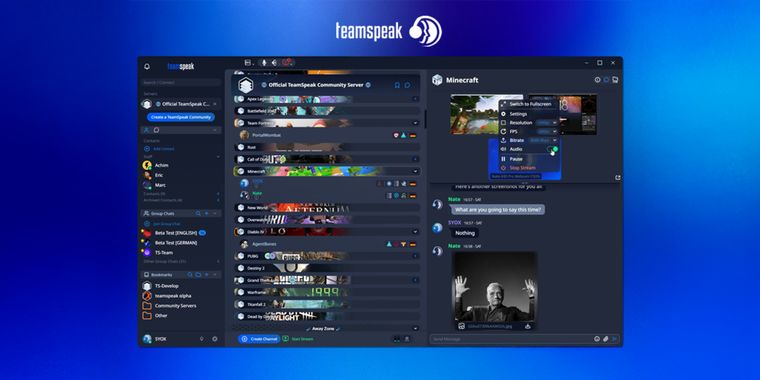 TeamSpeak launches a major update with a big redesign, screen sharing, communities & more!