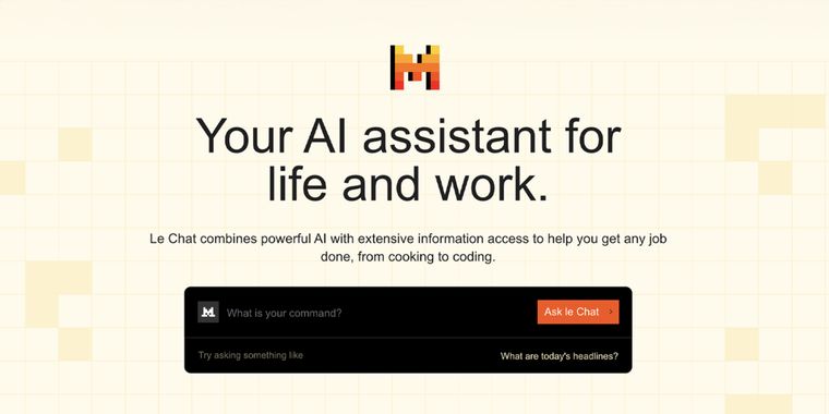 Mistral's Le Chat AI assistant is now available on mobile with pro features & faster speed