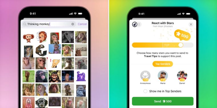 Telegram's latest update introduces AI sticker search, timestamped videos, and more