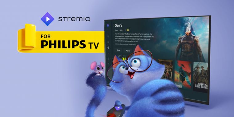 Stremio launches on Philips TVs with TitanOS