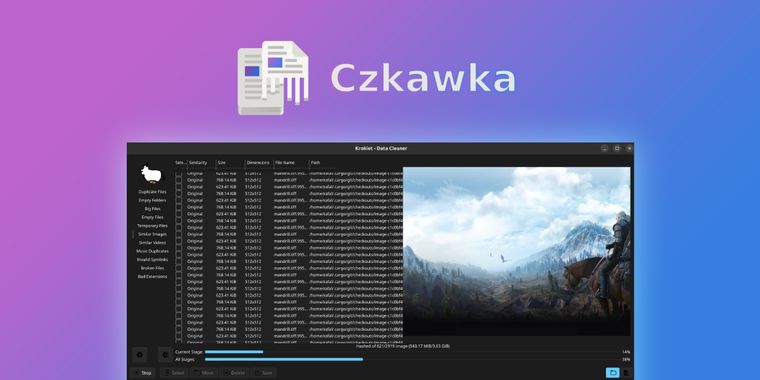 Czkawka 9.0 brings faster duplicate file search and many other performance improvements