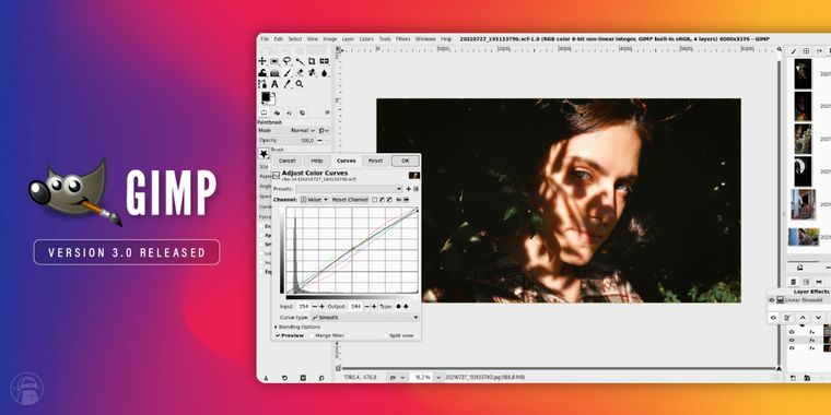 GIMP 3.0 major update released after seven years with GTK3, non-destructive filters & more